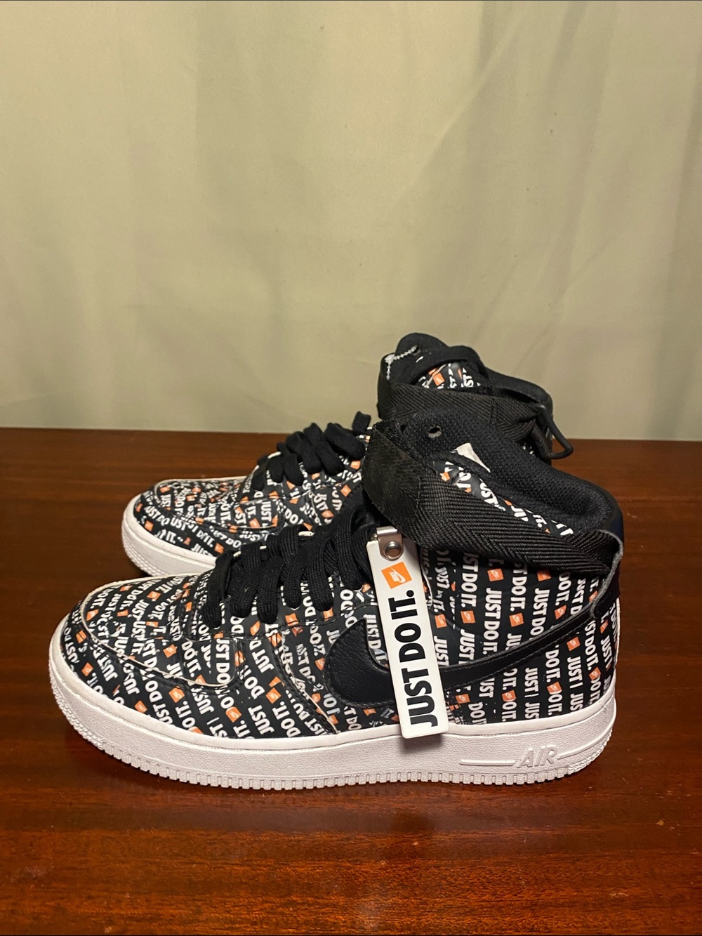 Nike Air Force 1 Hi Lx Just Do It Pack Black shoes AO5138 -001 Women’s 7